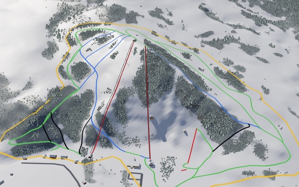 Howelsen Hill Ski Area 3D trail map