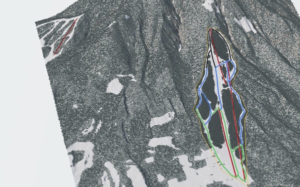 Iizuna Resort 3D trail map