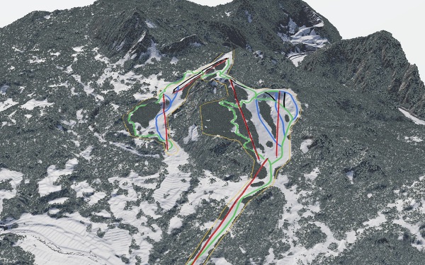 Itoigawa Seaside Valley 3D trail map