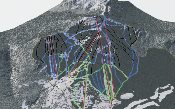 Jay Peak Resort 3D trail map