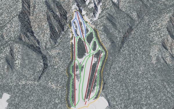Jigatake Ski Resort 3D trail map