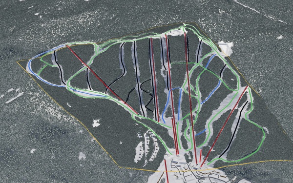Jiminy Peak 3D trail map