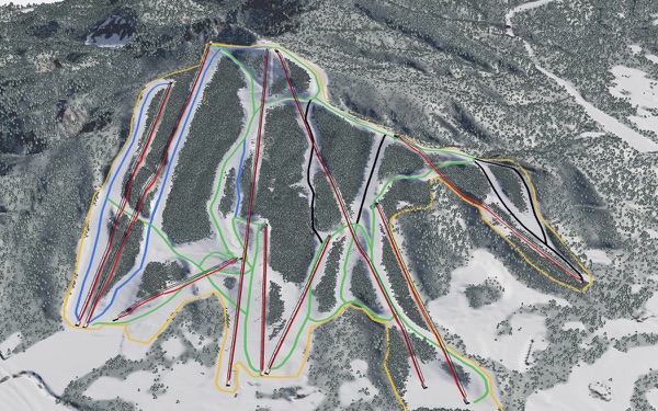 Karuizawa Prince Hotel Ski Resort 3D trail map