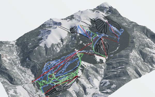 Keystone 3D trail map