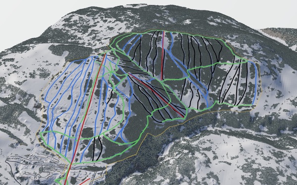 Kimberley Alpine Resort 3D trail map