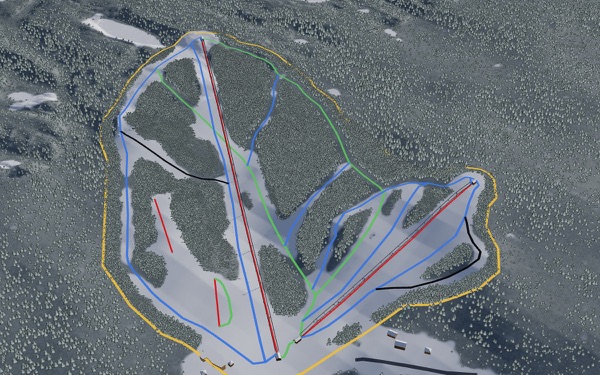 Kinosoo Ridge 3D trail map