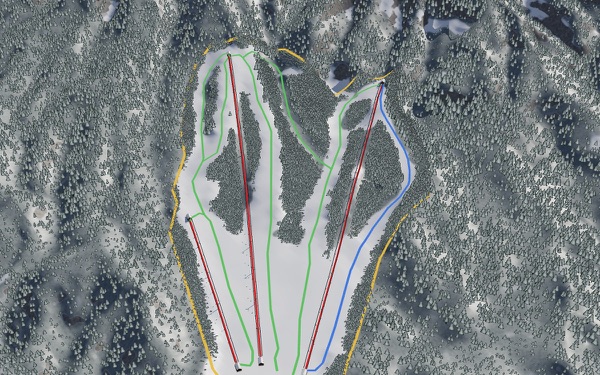 Kotobiki Forest Park Ski Area 3D trail map