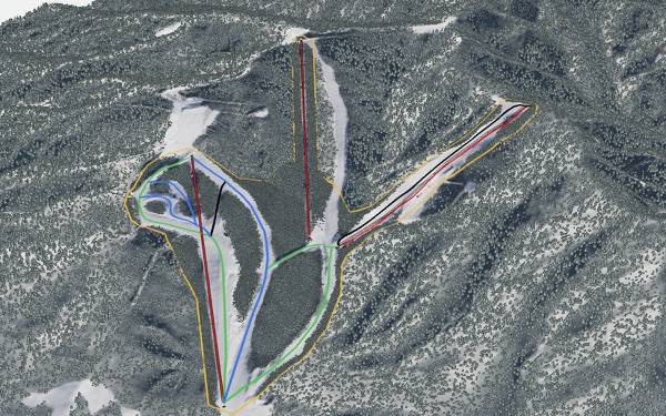 Kunimidaira (国見平スキー場) 3D trail map