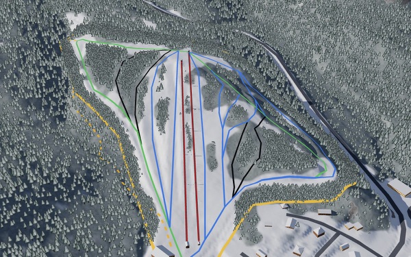 Le Petit Chamonix 3D trail map