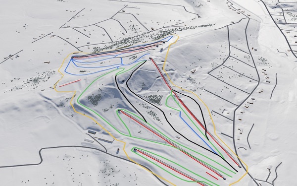 Liberty Mountain Resort 3D trail map