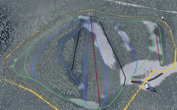 Long Lake 3D trail map