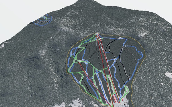 Magic Mountain Ski Area 3D trail map