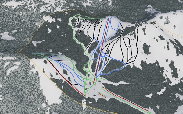 Manning Park Resort 3D trail map