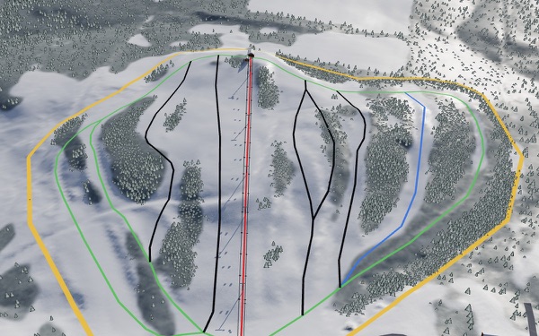 Mark Arendz Provincial Ski Park at Brookvale 3D trail map