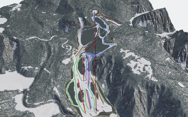 Marunuma Kogen Ski Resort 3D trail map