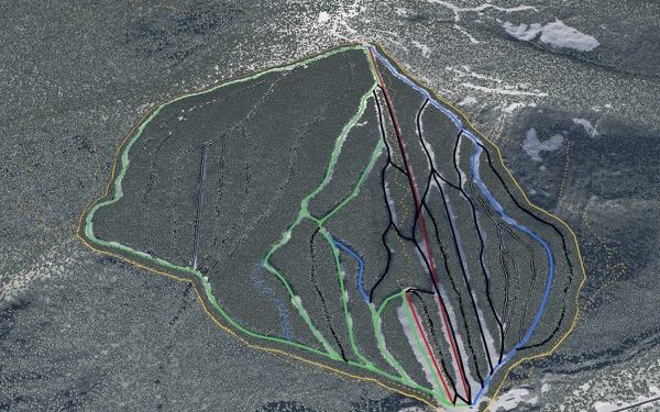 Massif du Sud 3D trail map