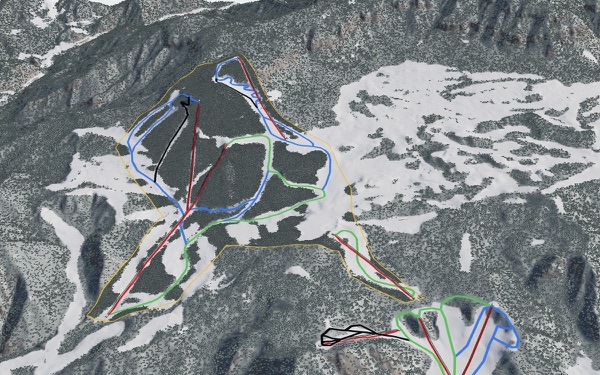 Minakami Kogen Ski Resort 3D trail map