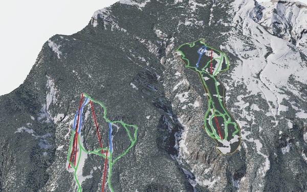 Miyagi Zao Sumikawasu Snow Park 3D trail map