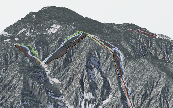 Mizuho Highland 3D trail map