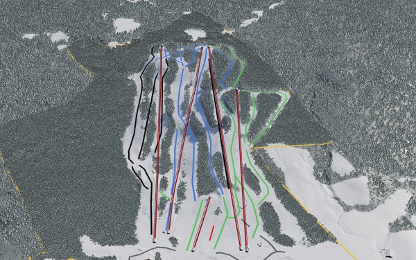 Mohawk Mountain Ski Area 3D trail map