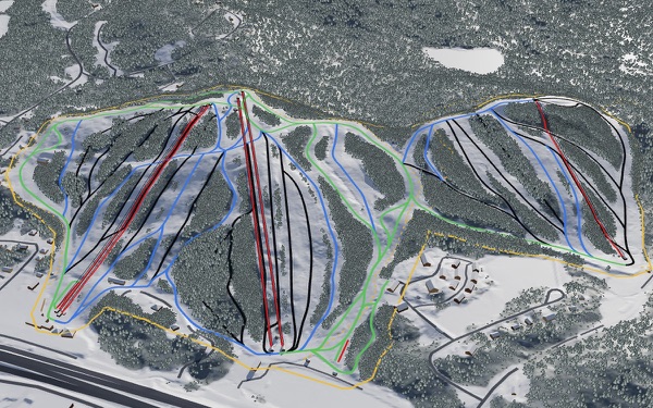 Mont Blanc 3D trail map