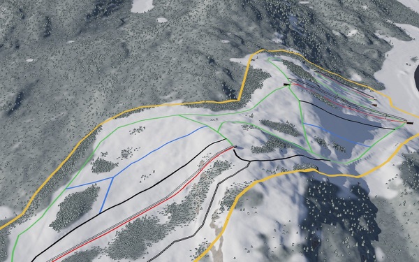 Mont Chalco 3D trail map
