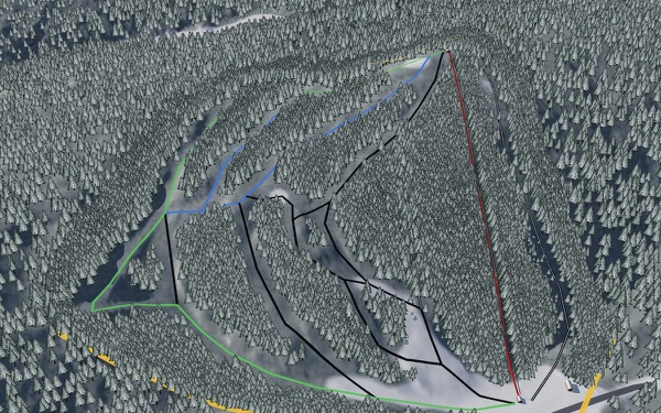 Mont Chilly 3D trail map