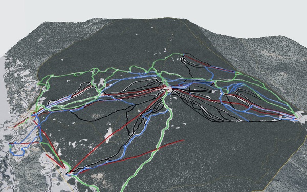Mont Tremblant Resort 3D trail map