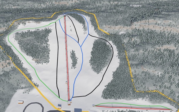 Mount Dufour 3D trail map