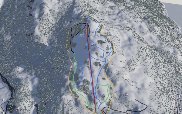 Mount Eyak 3D trail map