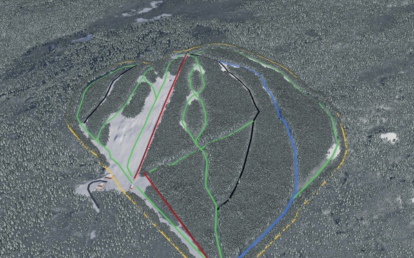 Mount Maichen (Watson Lake) 3D trail map