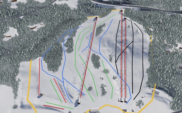 Mount Peter 3D trail map