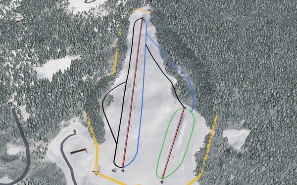 Mount Pisgah 3D trail map