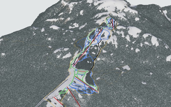 Mount Seymour 3D trail map