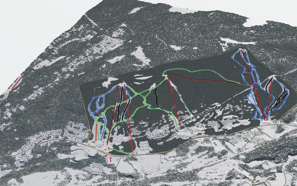 Mountain Creek 3D trail map