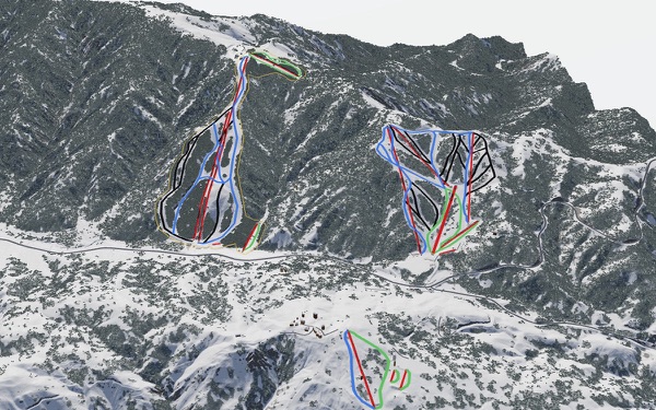 Mountain High 3D trail map