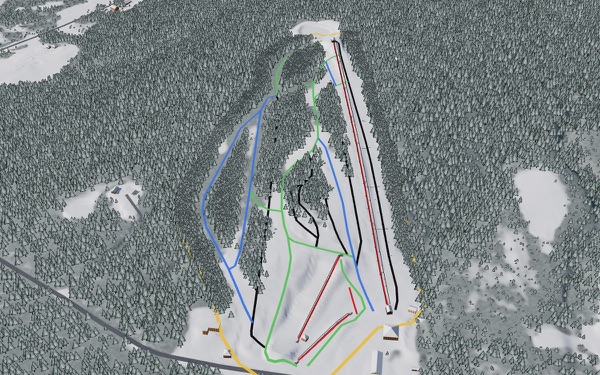 Mountain View at Edinboro 3D trail map
