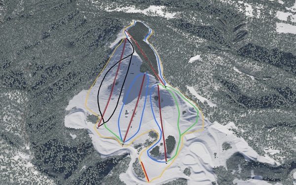 Moya Hills 3D trail map