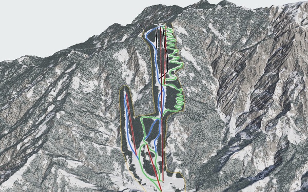Muikamachi Hakkaisan Ski Resort 3D trail map