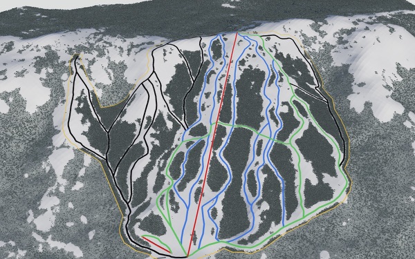 Murray Ridge Ski Area 3D trail map