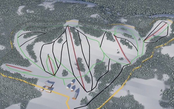 Mystery Mountain 3D trail map
