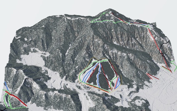 NASPA Ski Garden 3D trail map