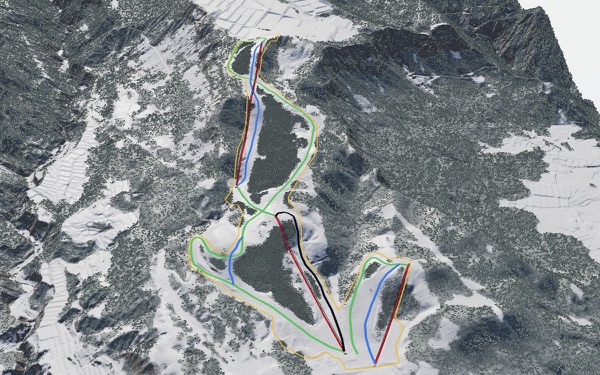 New Greenpia Tsunan 3D trail map