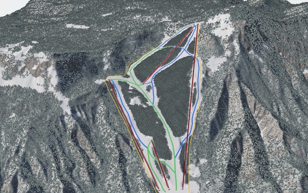 Norn Minakami Ski Resort 3D trail map