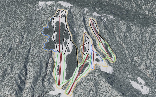 Osorakan Snow Park 3D trail map