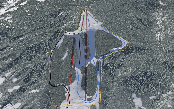 Otaru Tenguyama Ski Resort 3D trail map