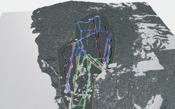 Owl's Head 3D trail map