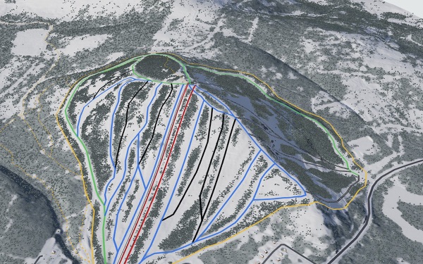 Parc régional de Val-d'Irène 3D trail map