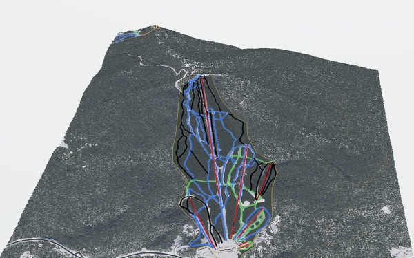 Pico Mountain 3D trail map