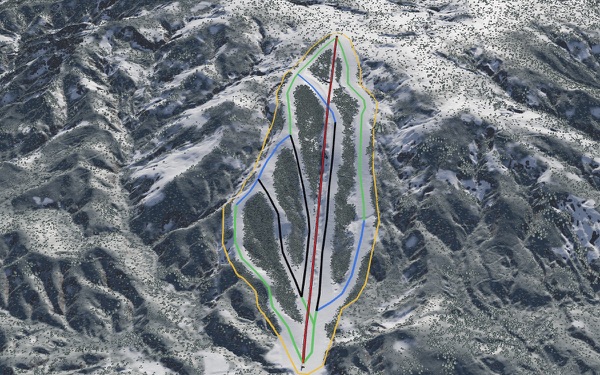 Pirika Ski Resort 3D trail map